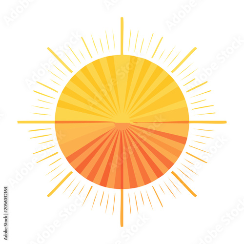 Flat Sun Graphic Design