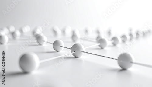 Abstract representation of a network structure with interconnected nodes.