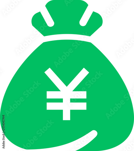 Photos Money Bag Icon on White background