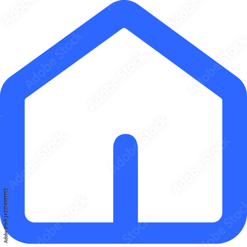 blue house icon