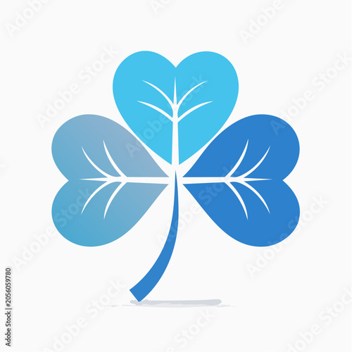 Blue Clover Leaf Logo