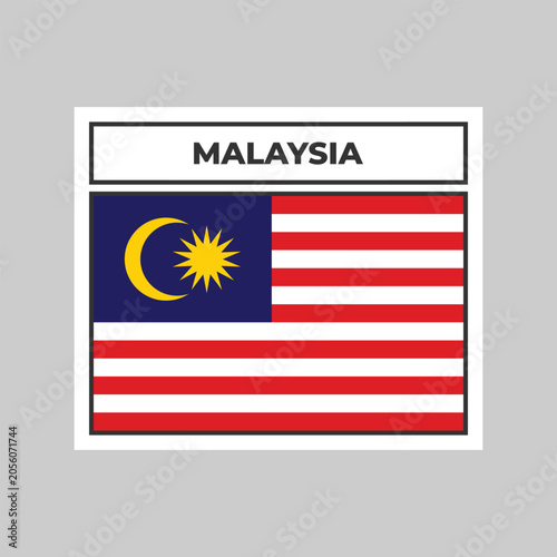 National Flag of Malaysia Illustration Design