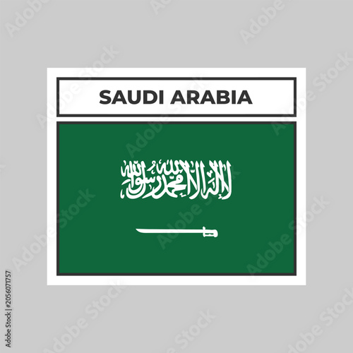 National Flag of Saudi Arabia Illustration Design