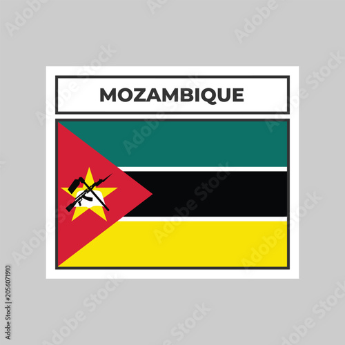 National Flag of Mozambique Illustration Design