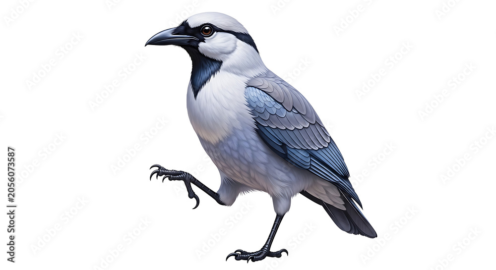 Fototapeta premium Running Blue Jay Bird