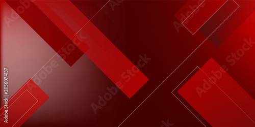 Abstract red geometric shapes background. Vector illustration