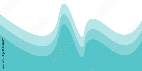 Valokuva Refreshing shimmering water abstract background frame vector illustration mater