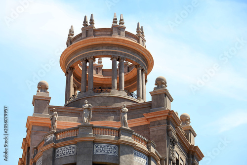 Bild auf Leinwand The circular superstructure in the style of a classical temple of the Edifici de