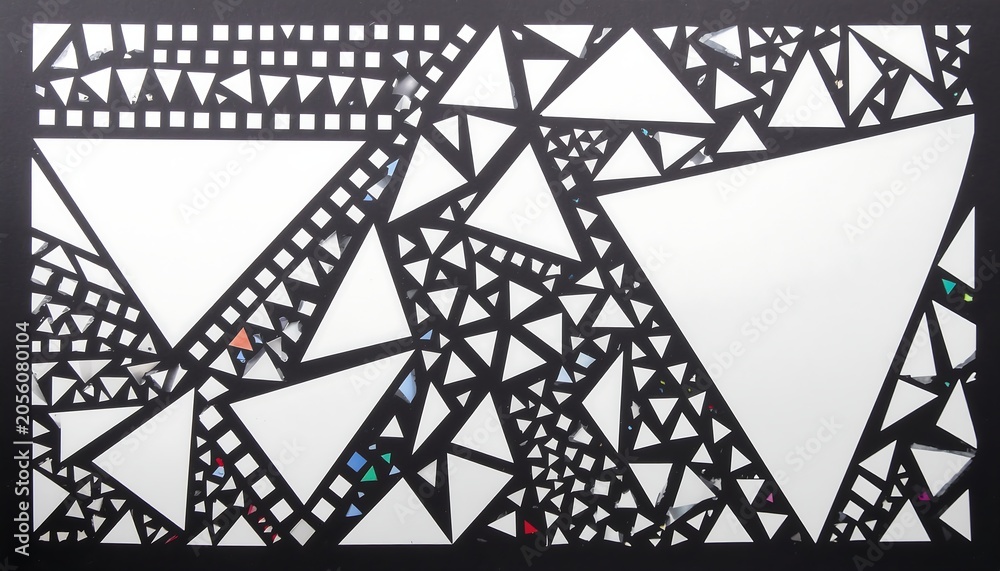 Fototapeta premium Geometric Pattern with Triangles and Shapes.