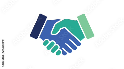 Handshake partnership agreement business concept illustration