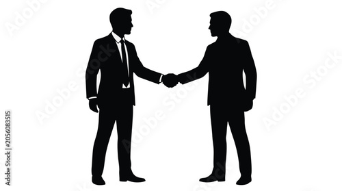 business handshake between two men in suits