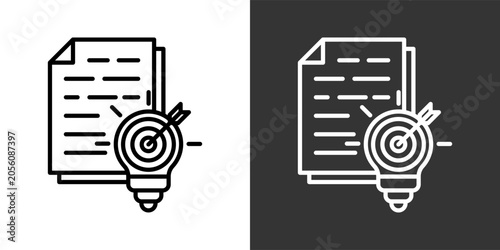 Foto Defining White And Black Icon Set Multiple Style Collection Pack Vector Illustra
