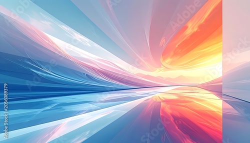 Vibrant abstract art with colorful swirling patterns