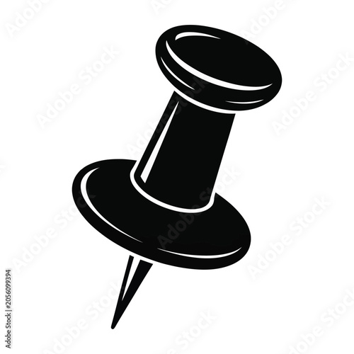 Premium quality thumbtack pin vector graphic for infographic layout and website interface design
