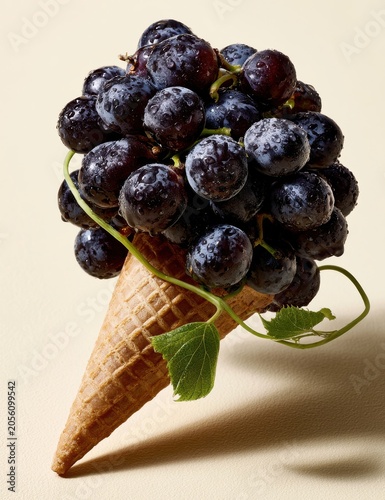Grapes Ice Cream Treat