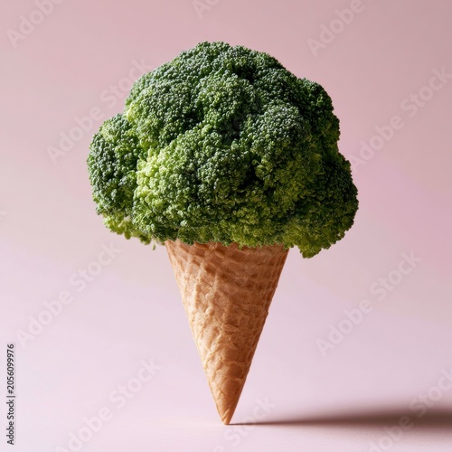Broccoli Ice Cream Cone