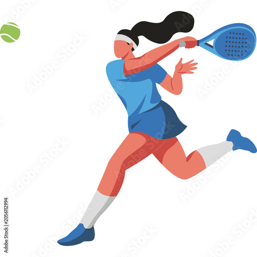 Playing Padel Illustration