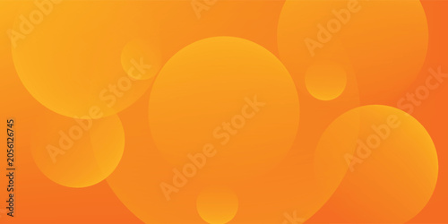 Abstract orange background with circles. Luxury vector illustration eps10.