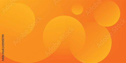 Abstract orange background with circles. Luxury vector illustration eps10.