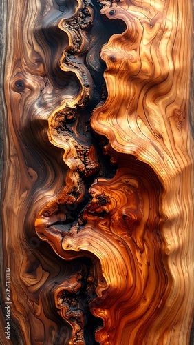 A close-up of a wooden surface with intricate, swirling patterns (5)