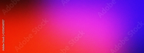Vibrant red to electric purple to deep blue gradient with fine grain texture.