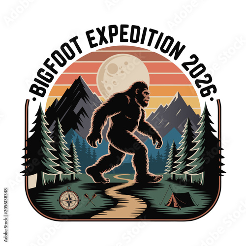 Bigfoot Expedition 2026 T-Shirt Design