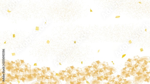 紫陽花（あじさい）の背景、手書きイラスト。