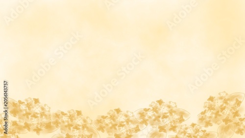 紫陽花（あじさい）の背景、手書きイラスト。