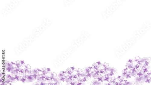 紫陽花（あじさい）の背景、手書きイラスト。