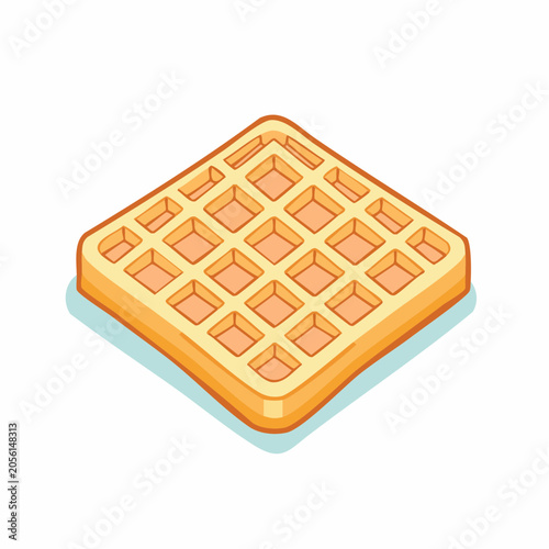 Isometric Waffle Illustration