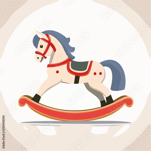 Rocking Horse Toy Illustration