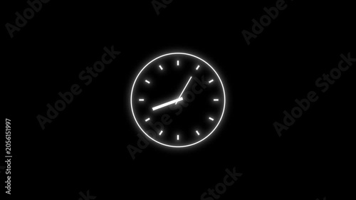 An analog clock face with minute and hour hands spinning rapidly, introduced with a smooth fade-in reveal. The clock level of motion conveys the relentless pace of passing time.
