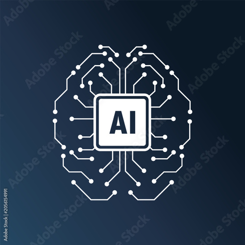AI Brain Concept. File EPS 10