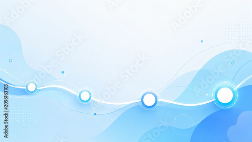 Educational Learning Pathway Background with Minimal Digital Growth Concept