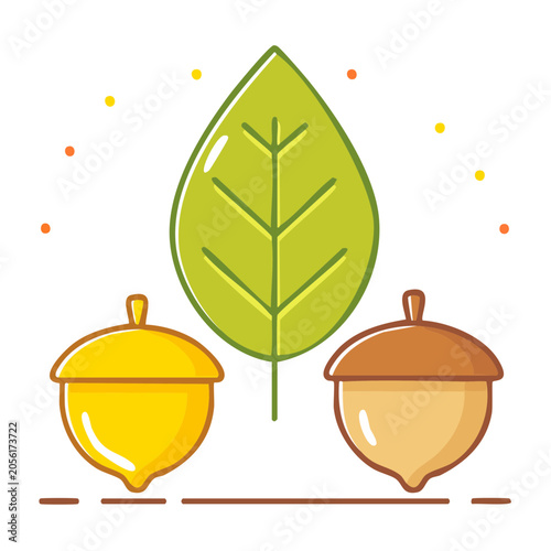 Flat design tree with pots isolated vector