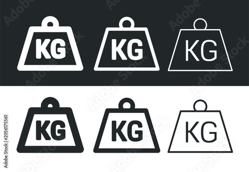 A weight or kettlebell icon. Symbols of kilograms, kg or tonnes. Symbols of great weight, force, or ponderosity. Attributes of a crane, hoist. A trapezoidal or industrial kettlebell.