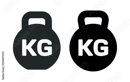 A weight or kettlebell icon. Symbols of kilograms, kg or tonnes. Symbols of great weight, force, or ponderosity. Attributes of a crane, hoist. A trapezoidal or industrial kettlebell.