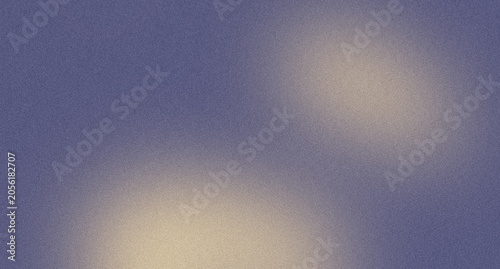 Dreamy Lavender Blue Abstract Gradient Background with Soft Cream Light Blobs and Fine Film Grain Texture