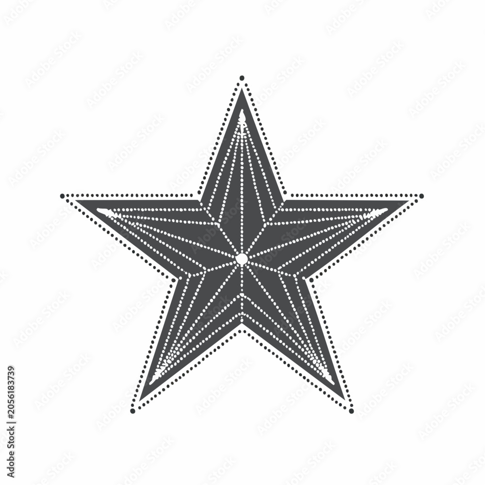 Obraz premium Geometric Starburst Design with Dots