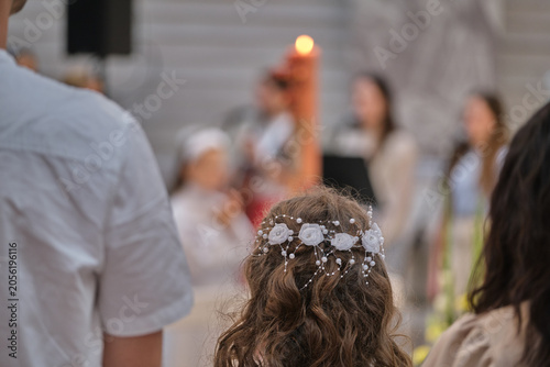 Wreath in hair - The First Holy Communion