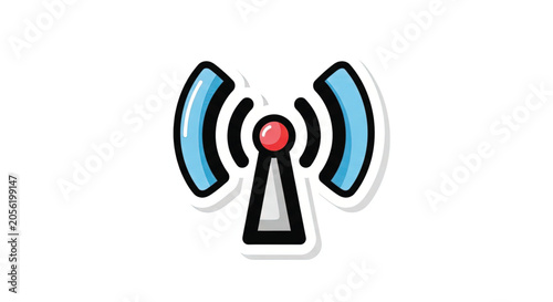 Cellular antenna tower signal transmitter.