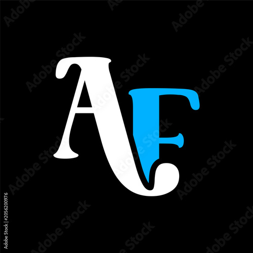 AD, ad abstract letters logo Monogram Template