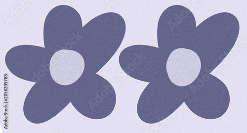 Minimal Floral Abstract Background Featuring Stylized Lavender Flower Shapes and Soft Texture