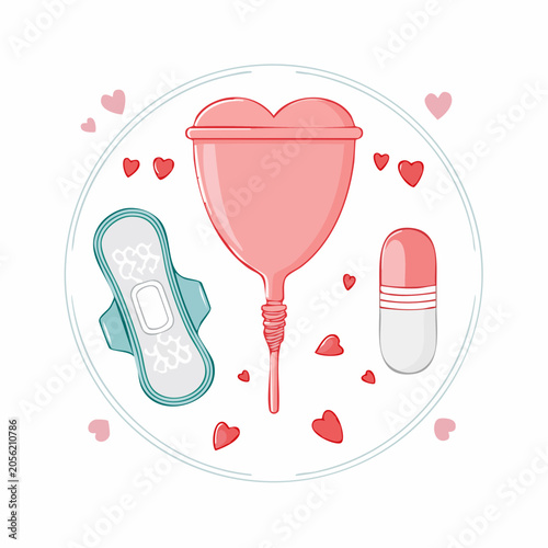 Menstrual Hygiene Products: Cup, Pad, and Tampon