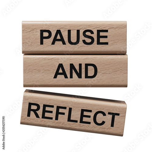 Tableau sur toile Pause and Reflect symbol