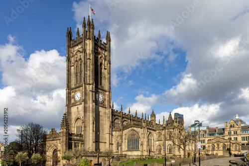 The Grade I listed Manchester Cathedral, England , Uk