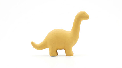 Yellow Dinosaur Toy Isolated