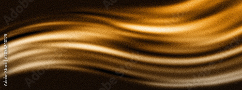 Foto Abstract golden background, grain texture wavy lines, orange yellow brown curved