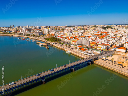 Aerial View on Skyline of Portimao Algarve Portugal