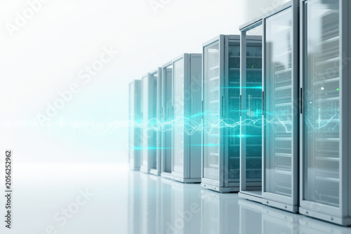 Server Racks with Data Flow and Energy Transfer in Data Center
